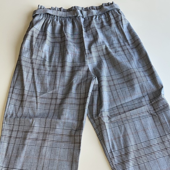 wild fable Plaid Pull on Tie Waist Ankle Cuff Pants - Picture 8 of 9